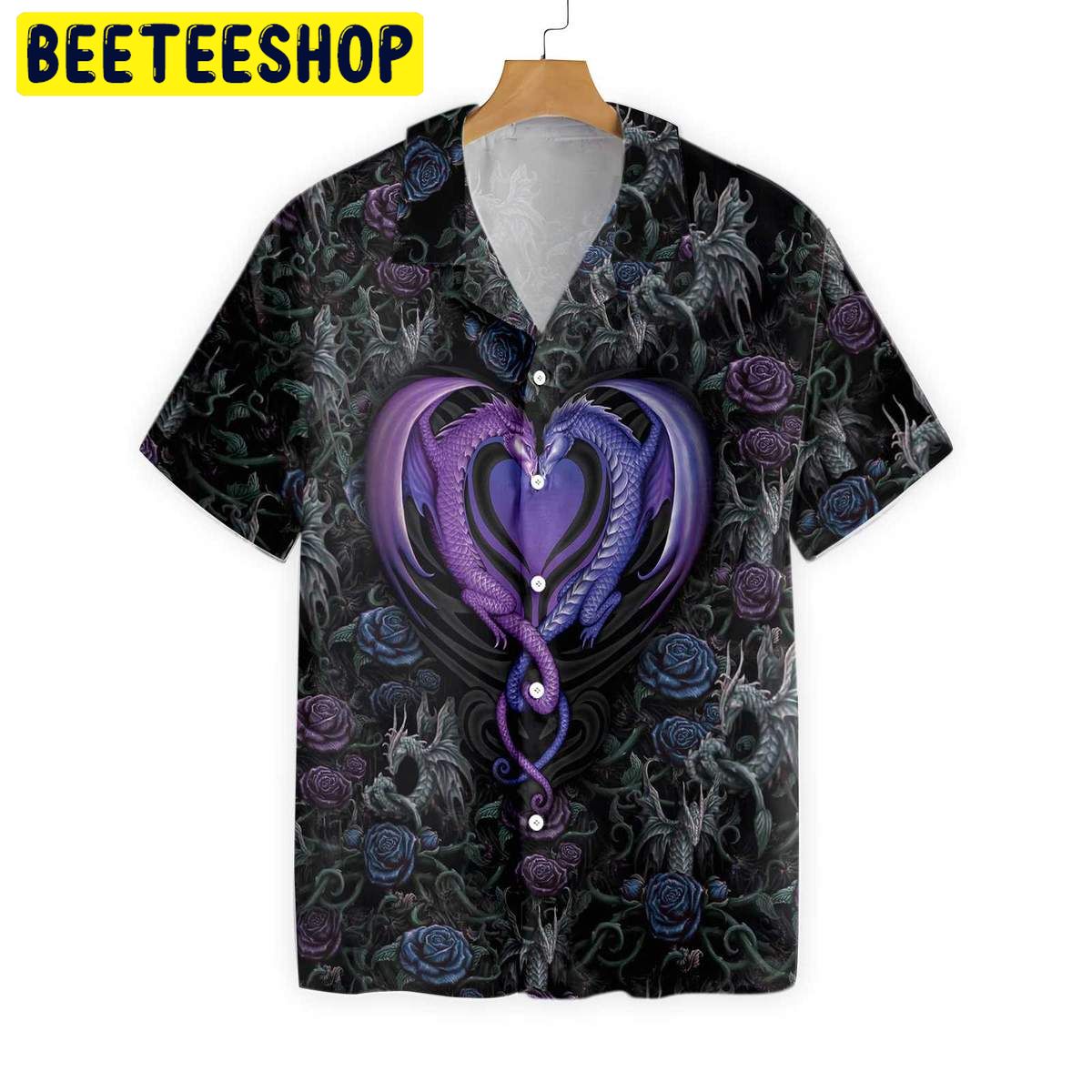 Gothic Dragon Lover Trending Hawaiian Shirt-1