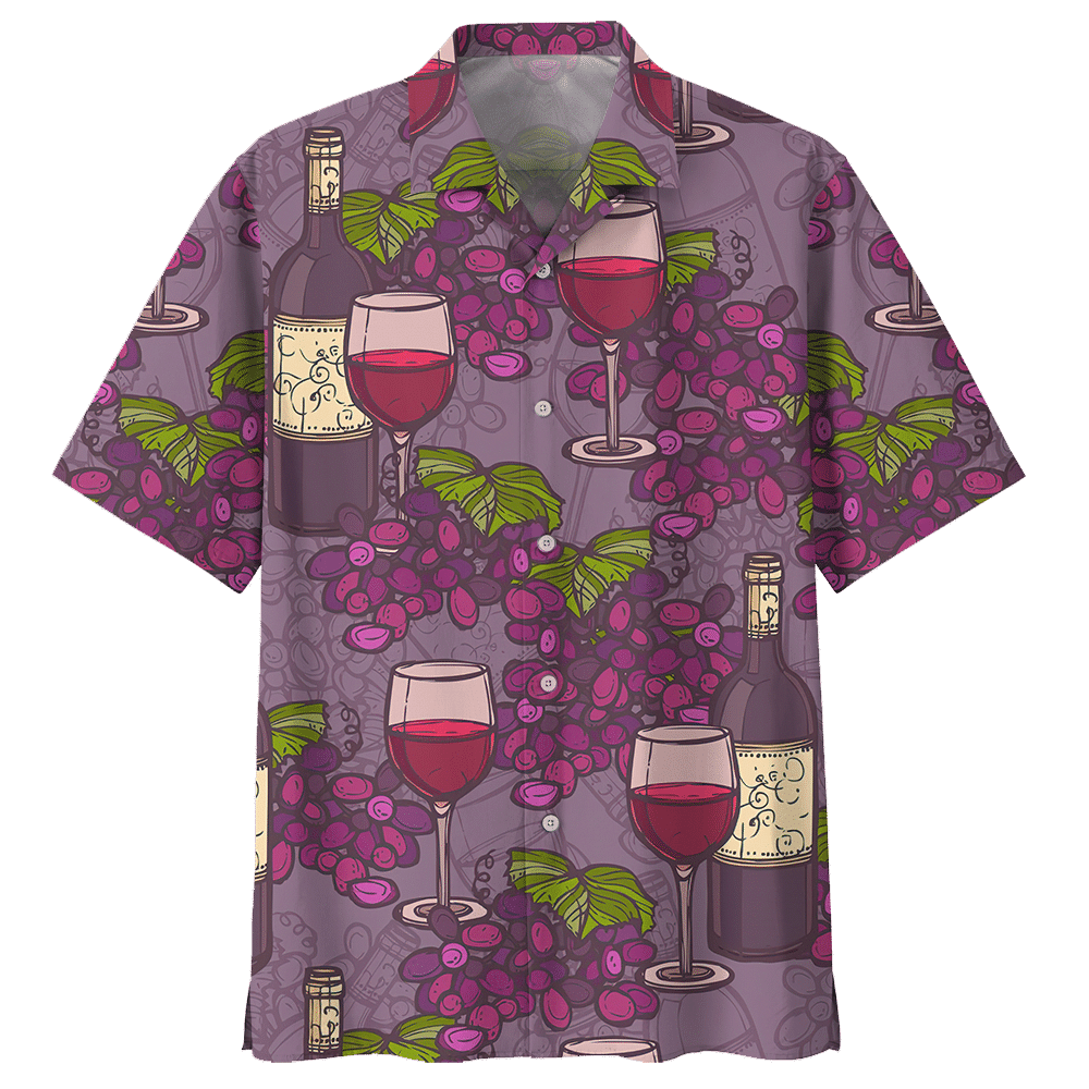 Grape Wine Hawaiian Shirt=
