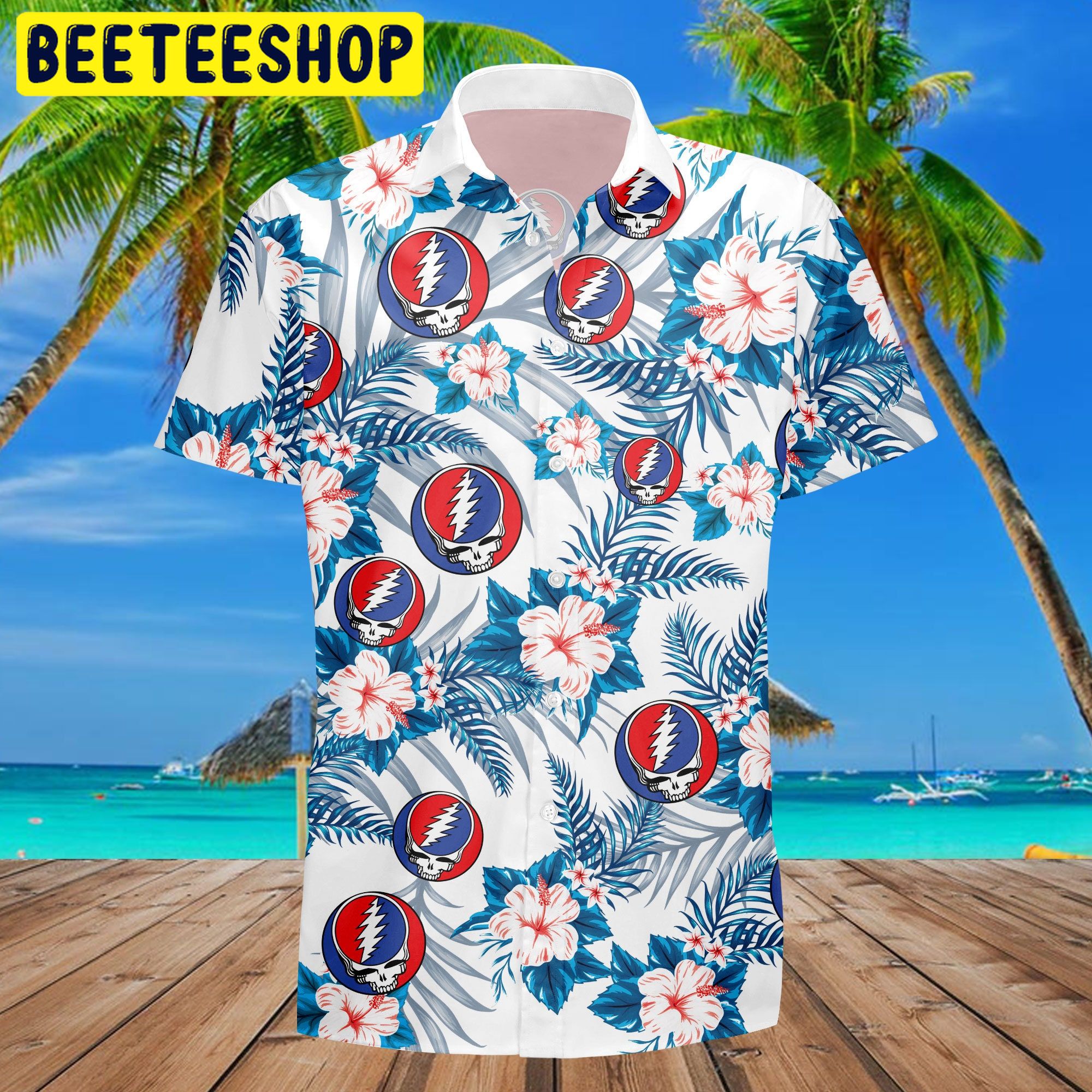 Grateful Dead Rock Band Trending Hawaiian Shirt-1