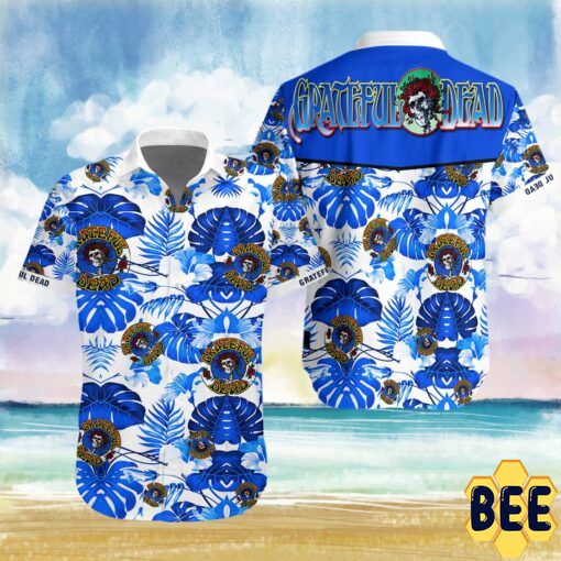 Grateful Dead Tropical Flower Trending Hawaiian Shirt-1