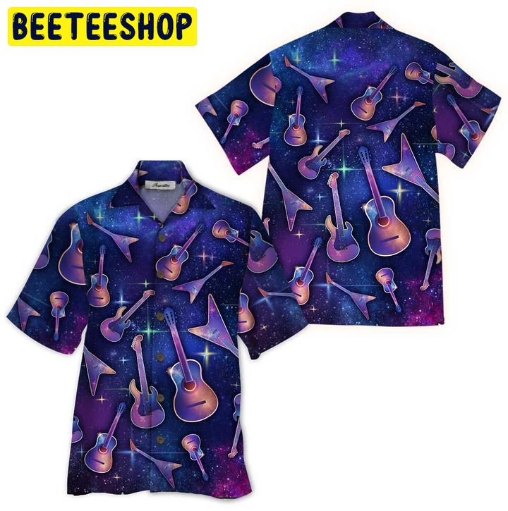Guitar 3d All Over Printed Trending Hawaiian Shirt-1
