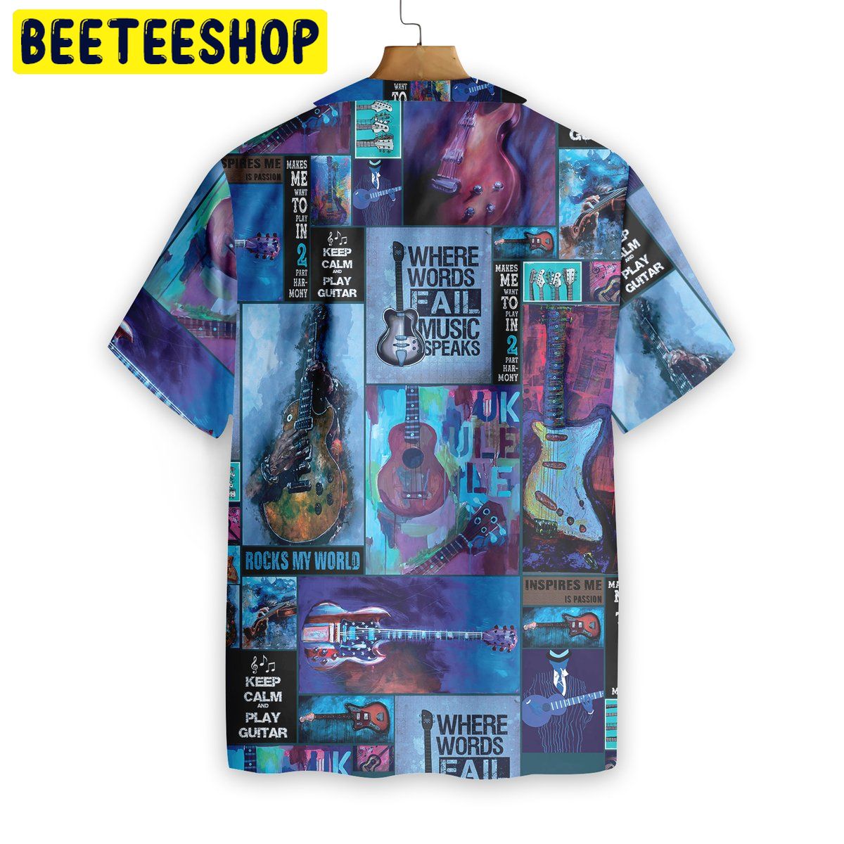 Guitar Art Guitarist Trending Hawaiian Shirt-1