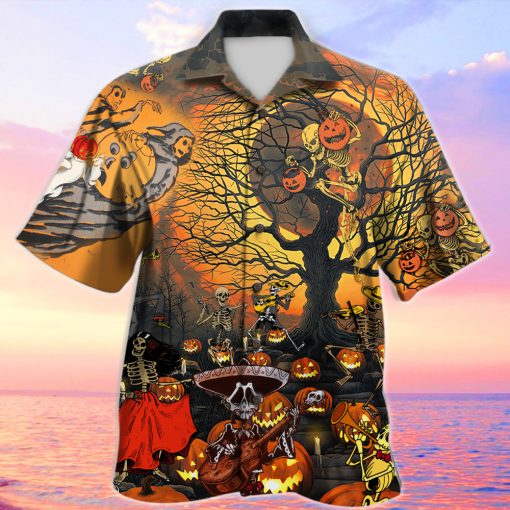 Halloween Skull Skeleton Hawaiian Shirt