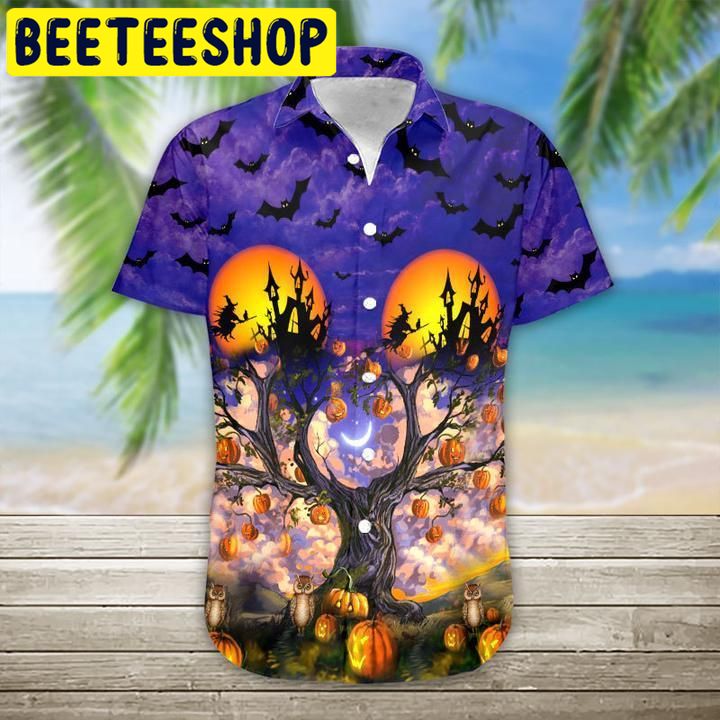 Halloween Tropical Hawaiian Shirt-1