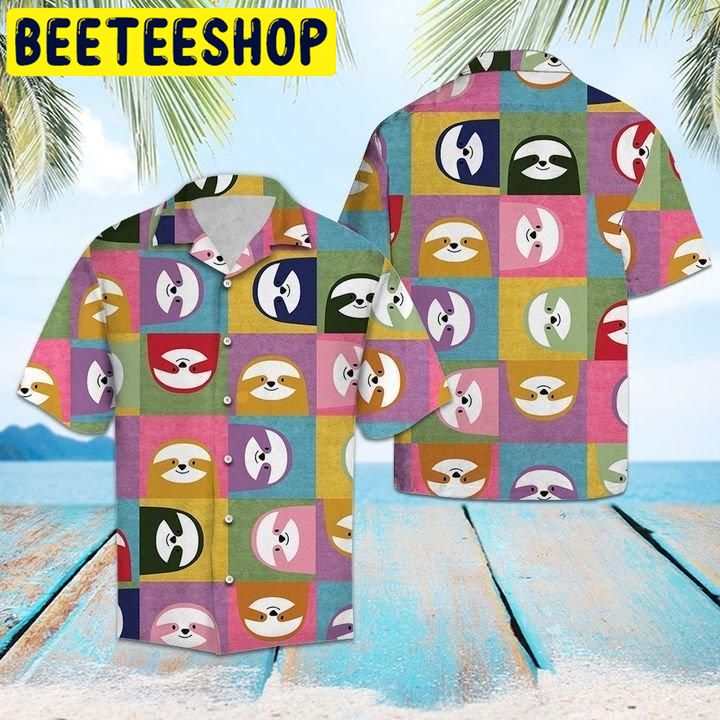 Happy Sloth Hawaiian Shirt-1