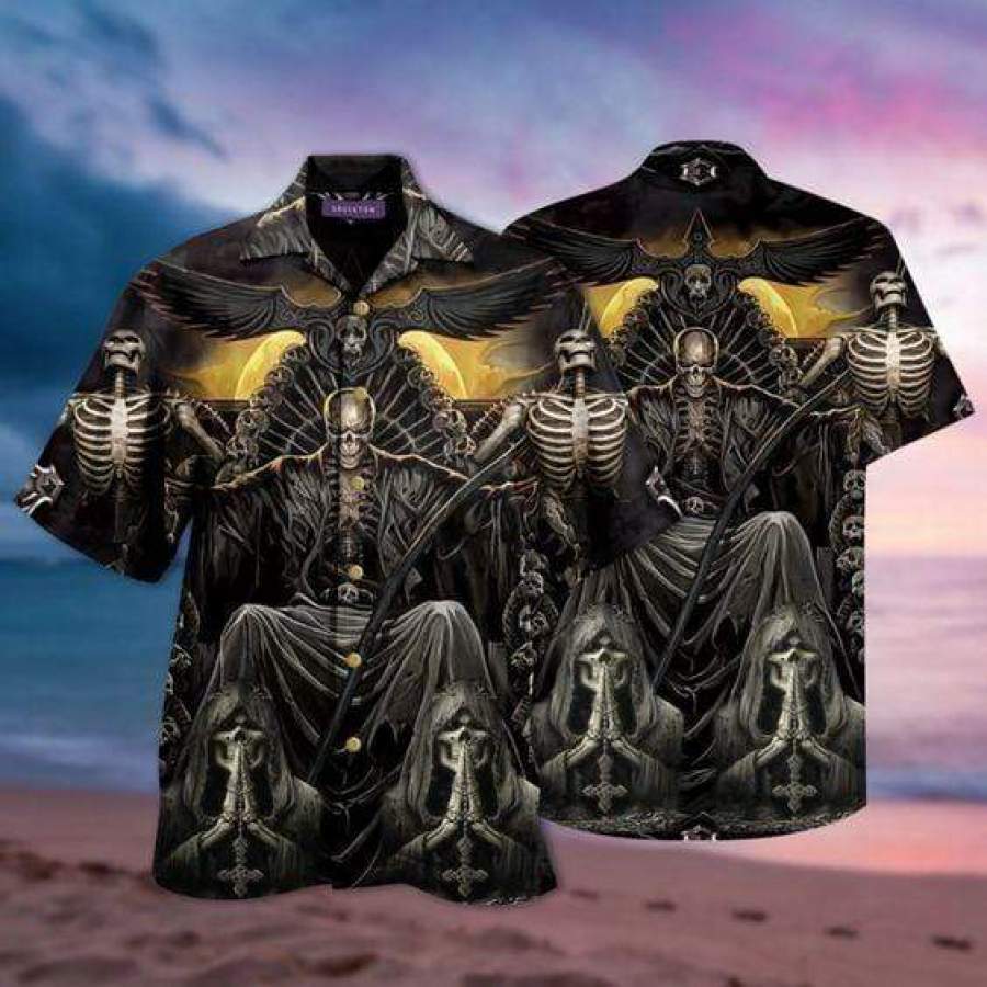 Hawaiian Shirts Grim Reaper Dark Skull