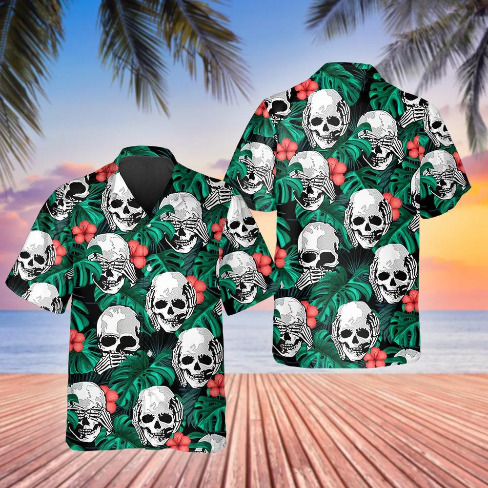 Hear No Evil See No Evil Speak No Evil Mexican Hawaiian Shirt
