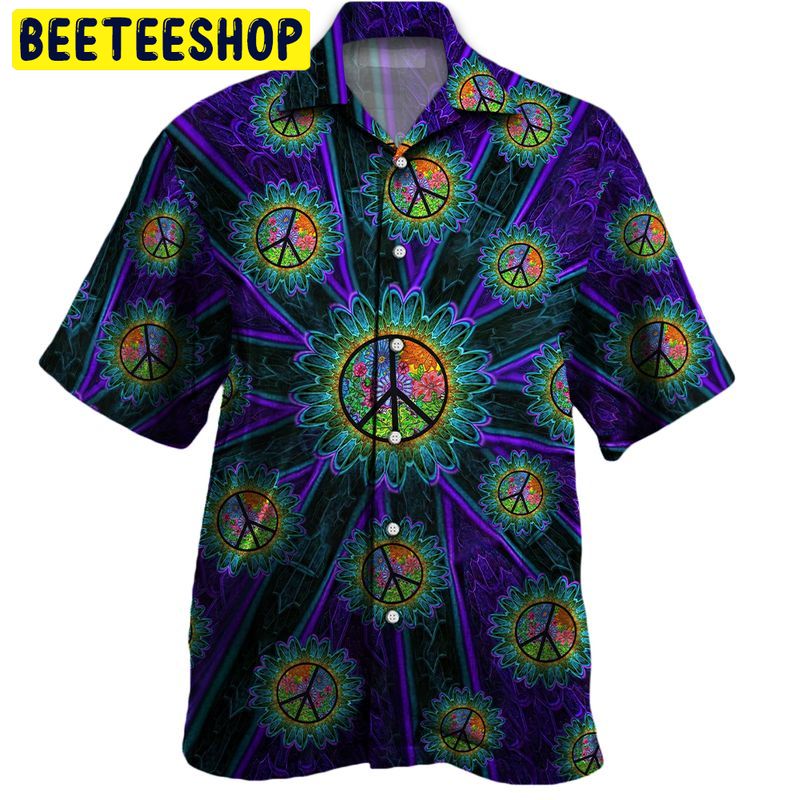 Hippie 3d Trending Hawaiian Shirt-1