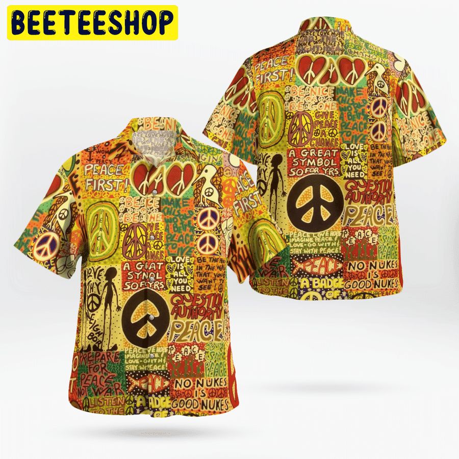 Hippie A Great Symbol Trending Hawaiian Shirt-1