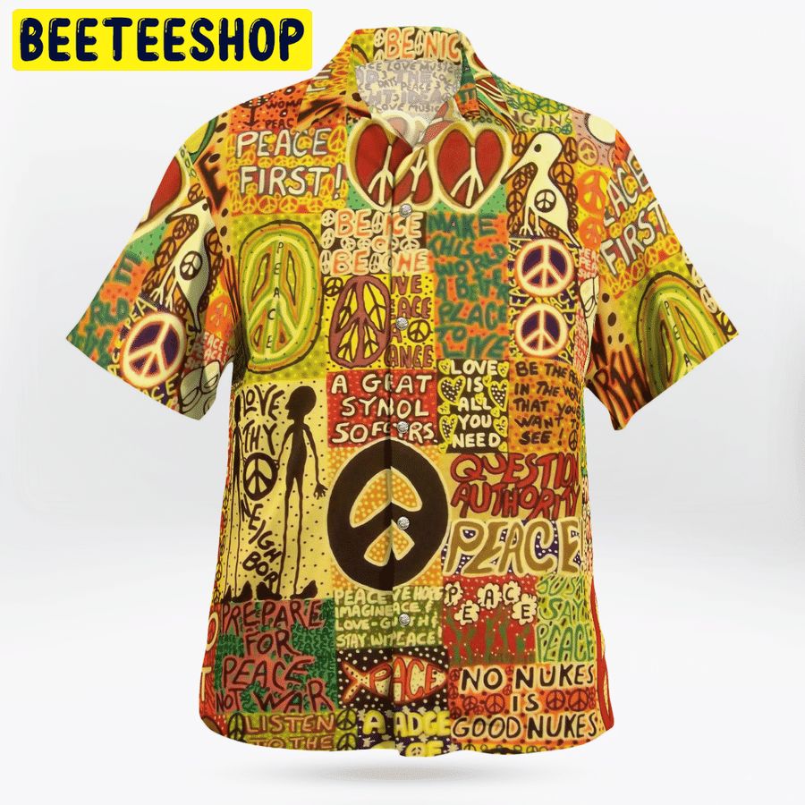 Hippie A Great Symbol Trending Hawaiian Shirt-1