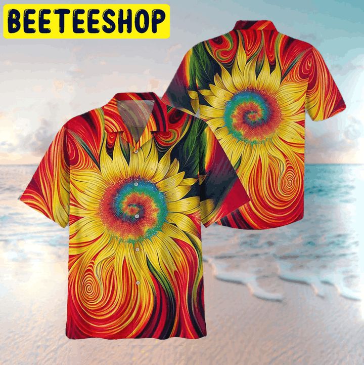 Hippie Sunflower Hawaiian Shirt-1