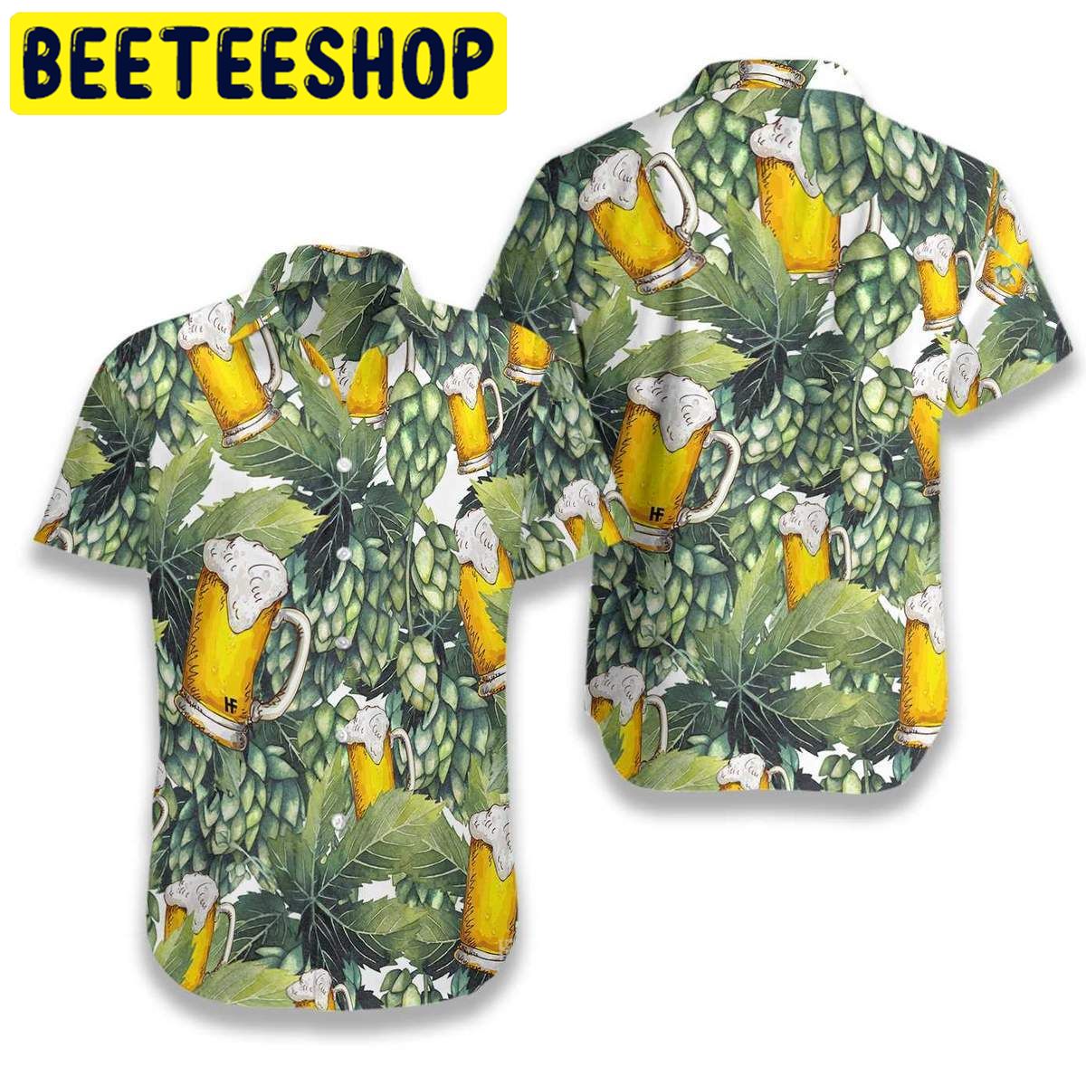 Hops And Craft Beer Hawaiian Shirt-1