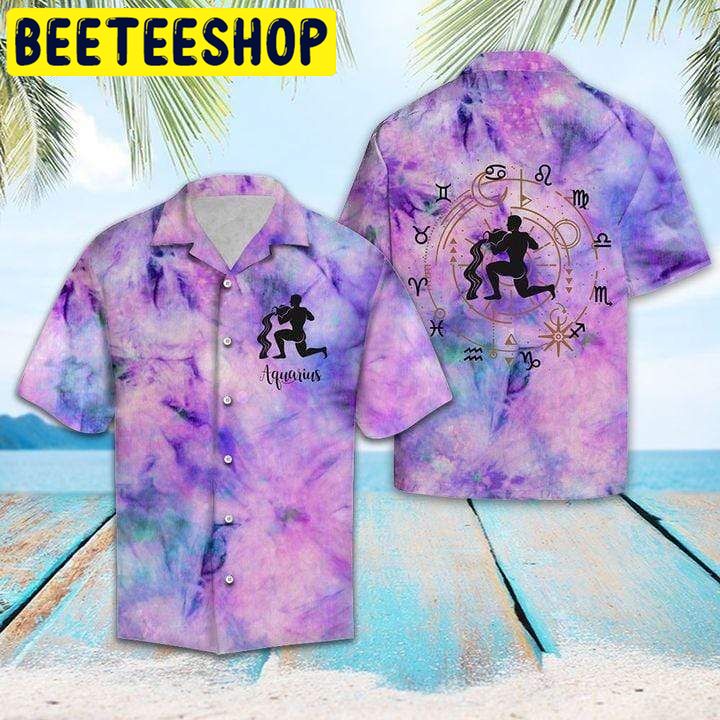 Horoscope Aquarius Lover Hawaiian Shirt-1