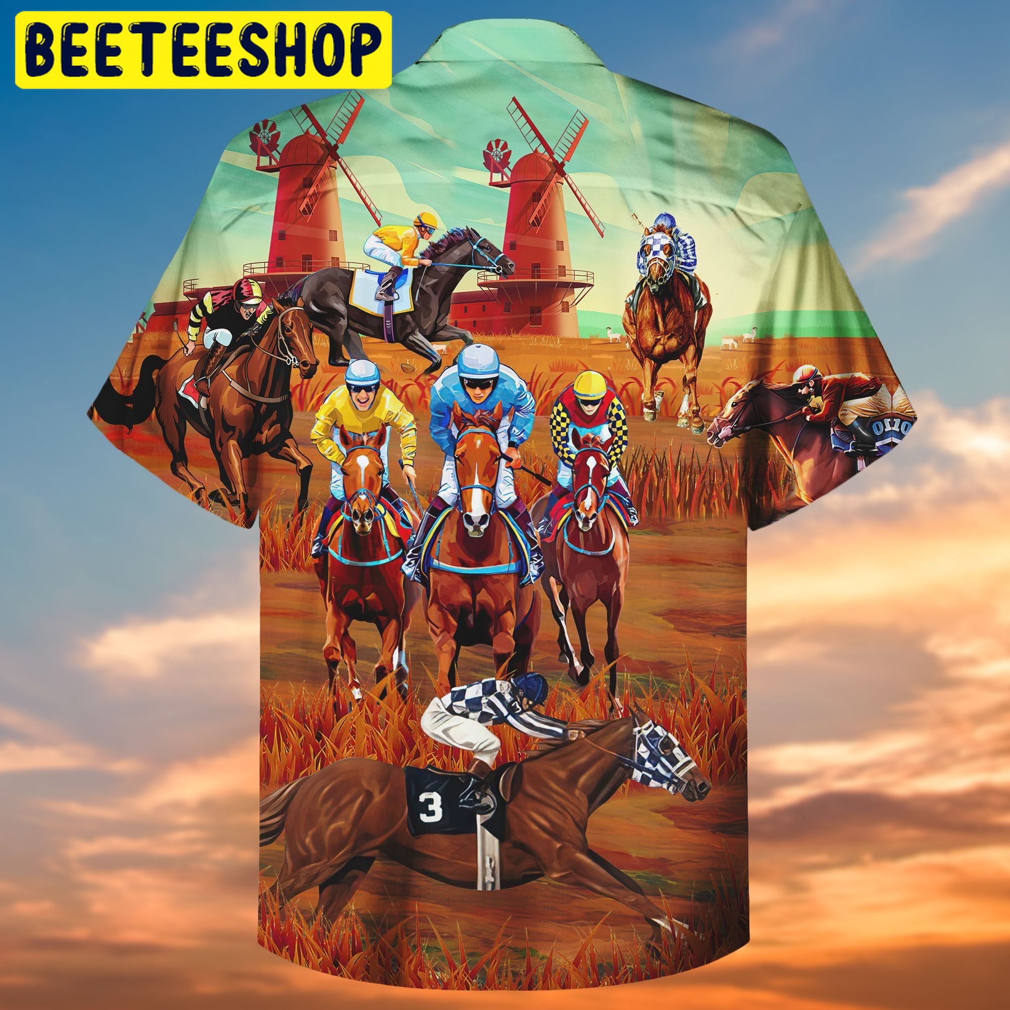 Horse Racing Trending Hawaiian Shirt-1