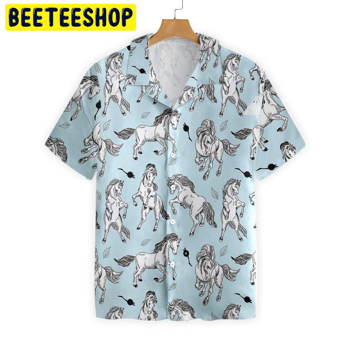Horse Seamless Pattern Trending Hawaiian Shirt-1