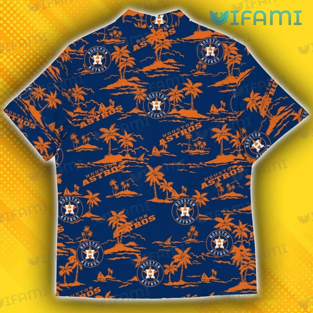 Houston Astros Hawaiian Shirt Island Coconut Tree Unique Astros Gift
