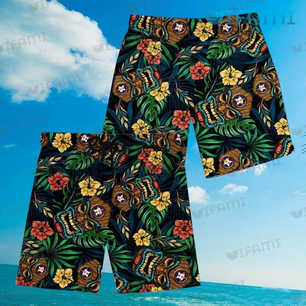 Houston Astros Hawaiian Shirt Tiki Tribal Mask Astros Gift