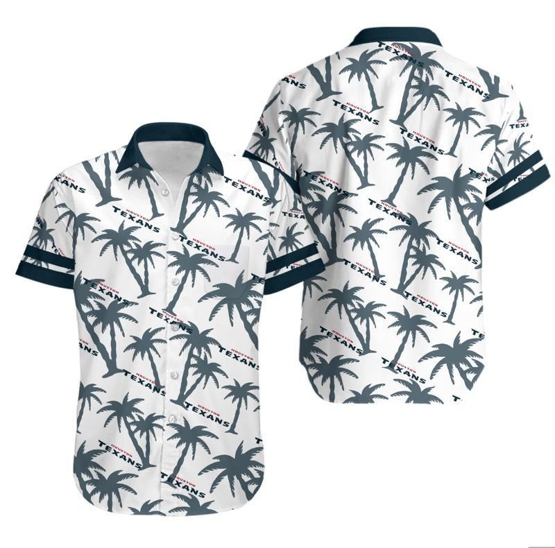 Houston Texans Coconut Tree Nfl Hawaiian Shirt For Fans-1