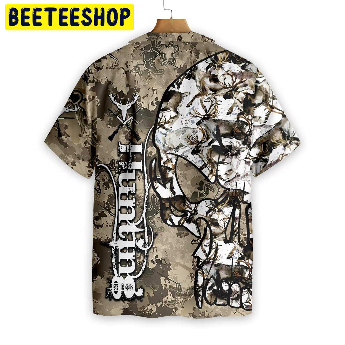 Hunting Camo And Skull Trending Hawaiian Shirt-1