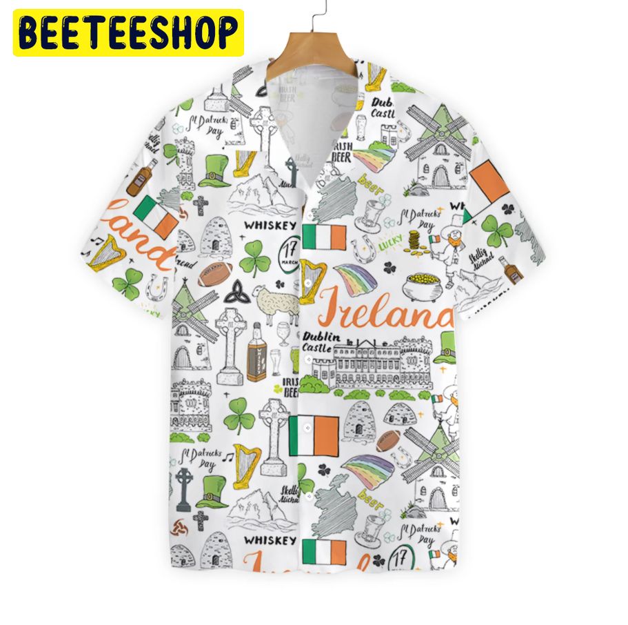 I Love Ireland Trending Hawaiian Shirt-1