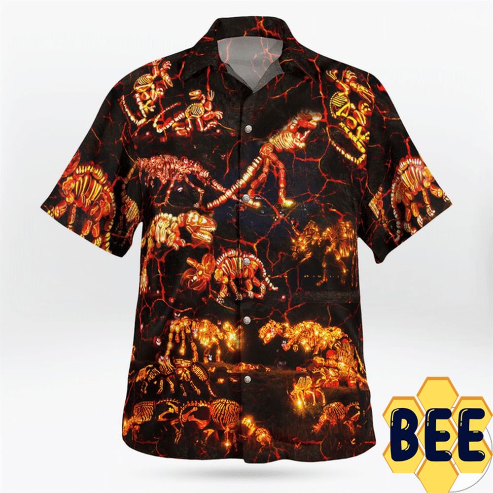 In To The Park Dinosaurs Halloween Hawaiian Shirt-1