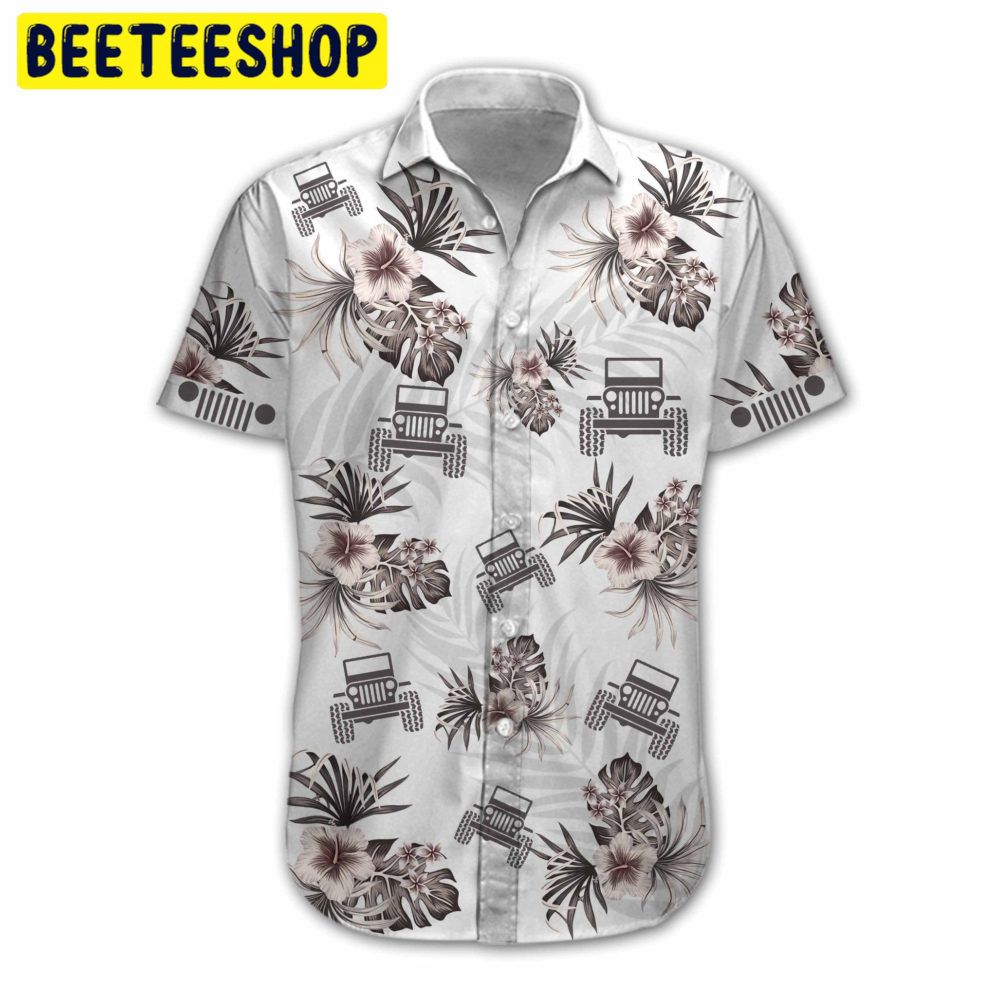 Jeep Hibiscus Trending Hawaiian Shirt-1