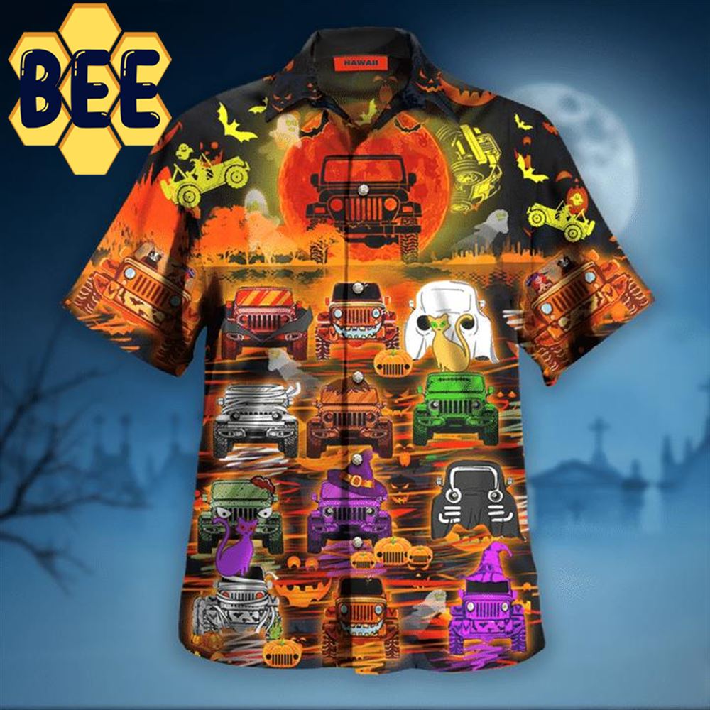 Jeeps Halloween Hawaiian Shirt-1