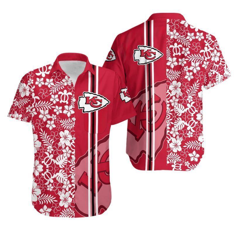 Kansas City Chiefs Hawaiian Aloha Shirt For Fans 01-1