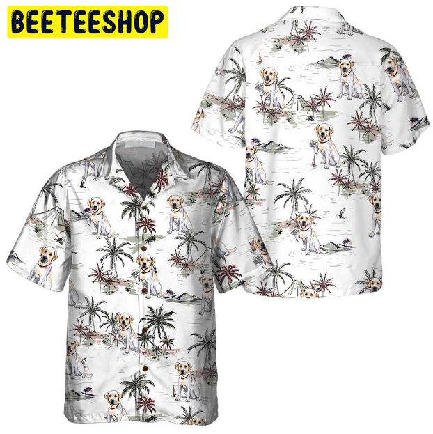Labrador Retriever Tropical Pattern Dog Trending Hawaiian Shirt-1
