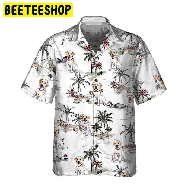 Labrador Retriever Tropical Pattern Dog Trending Hawaiian Shirt-1