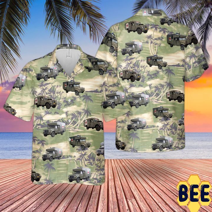 Land Rover Battle Field Ambulance Trending Hawaiian Shirt-1