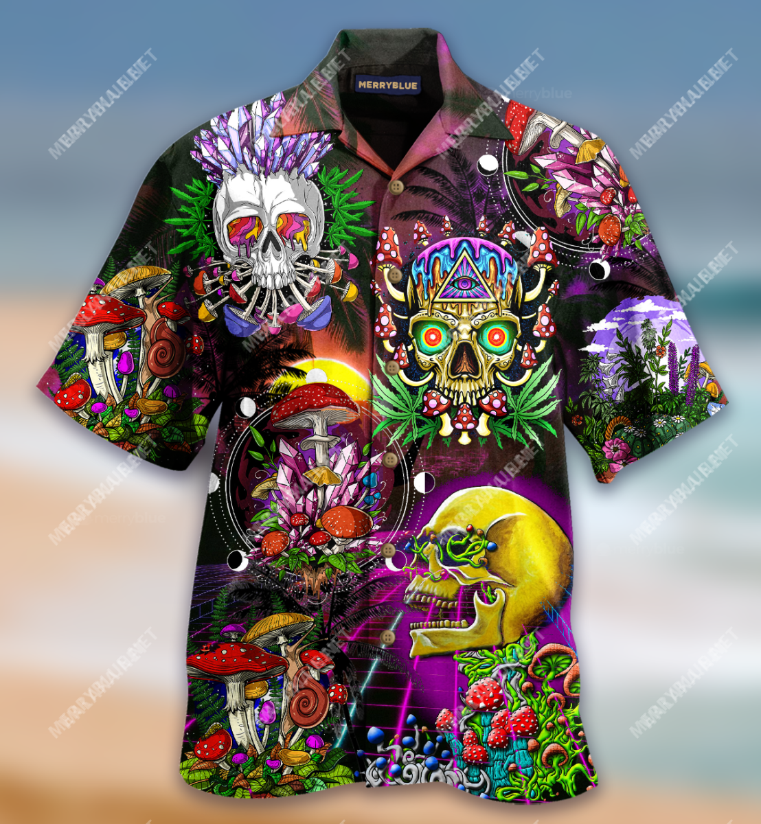 Life Is A Game Skull Unisex Hawaiian Shirt