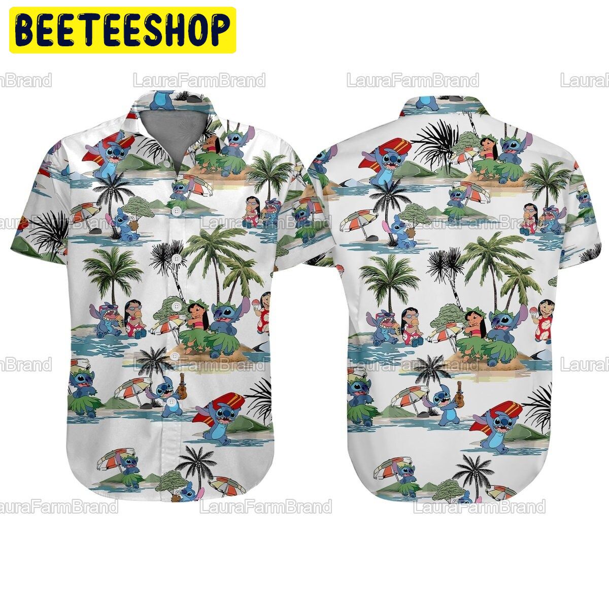 Lilo And Stitch Tropical Trending Hawaiian Shirt-1