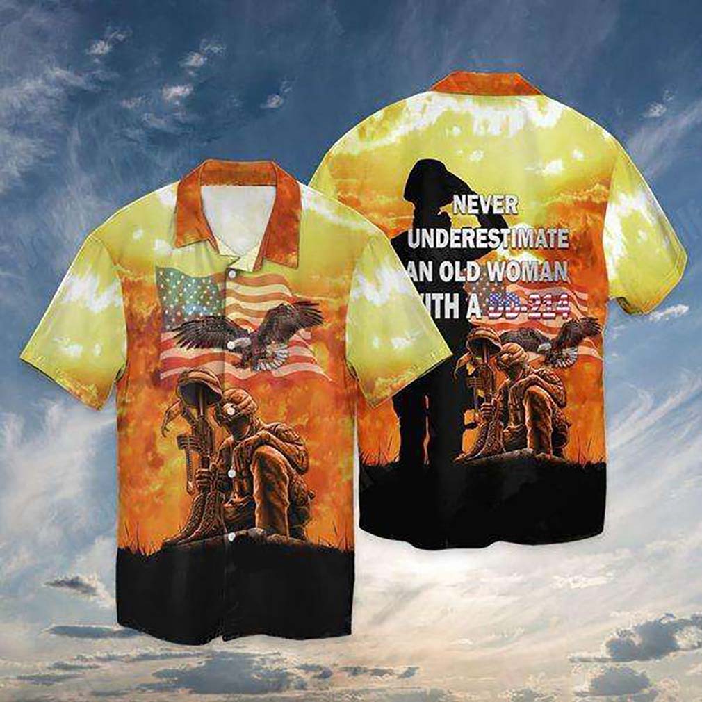 Memorial Day 4th Of July Independence Day Never Underestimate Hawaiian Shirt