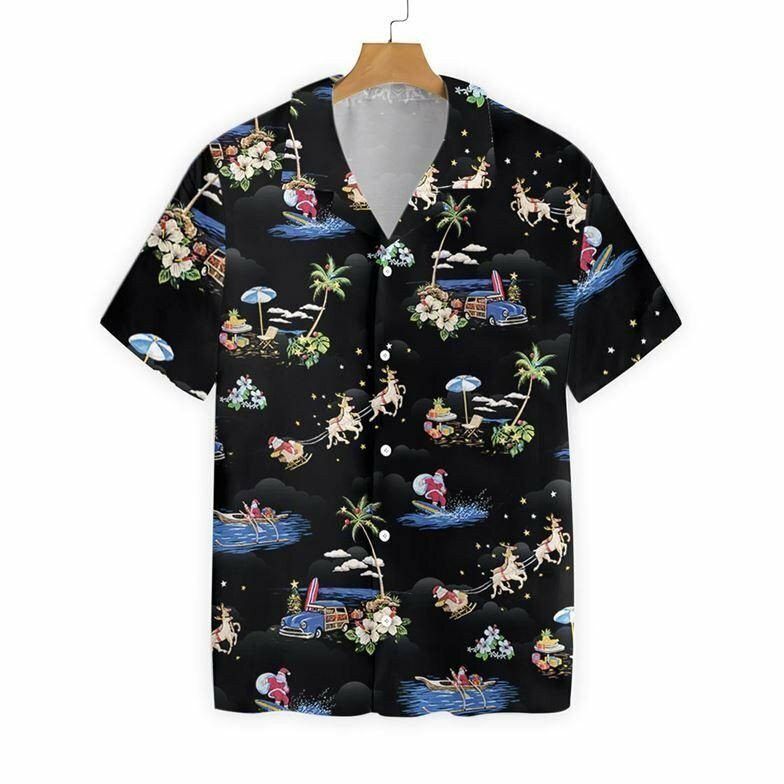 Merry Christmas Santa Claus 3d All Over Printed Hawaiian Shirt