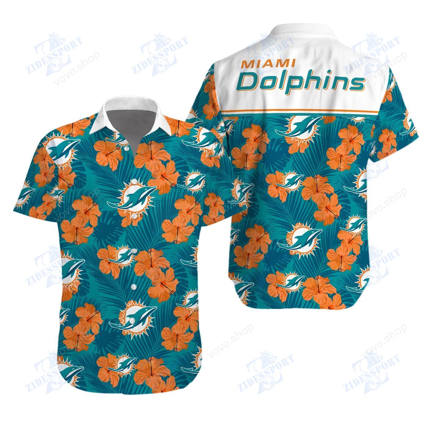Miami Dolphins Hawaiian Shirt For Fans 01-1