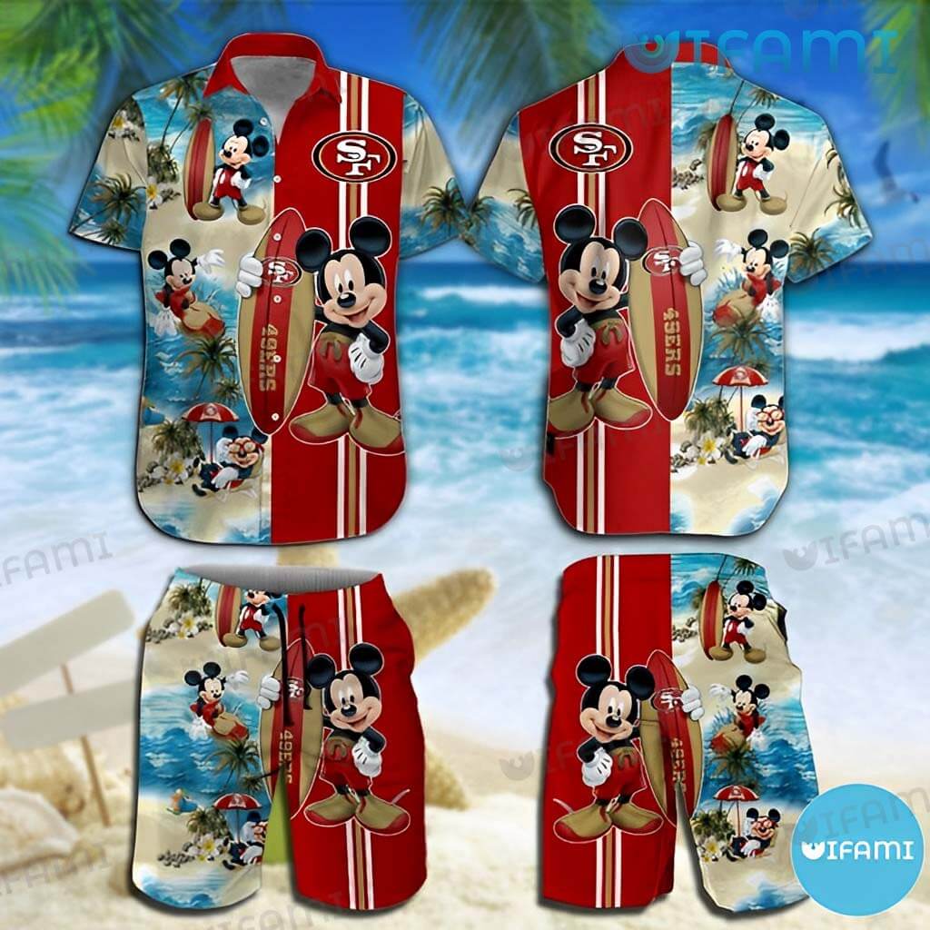 Mickey Mouse 49ers Hawaiian Shirt San Francisco 49ers Gift