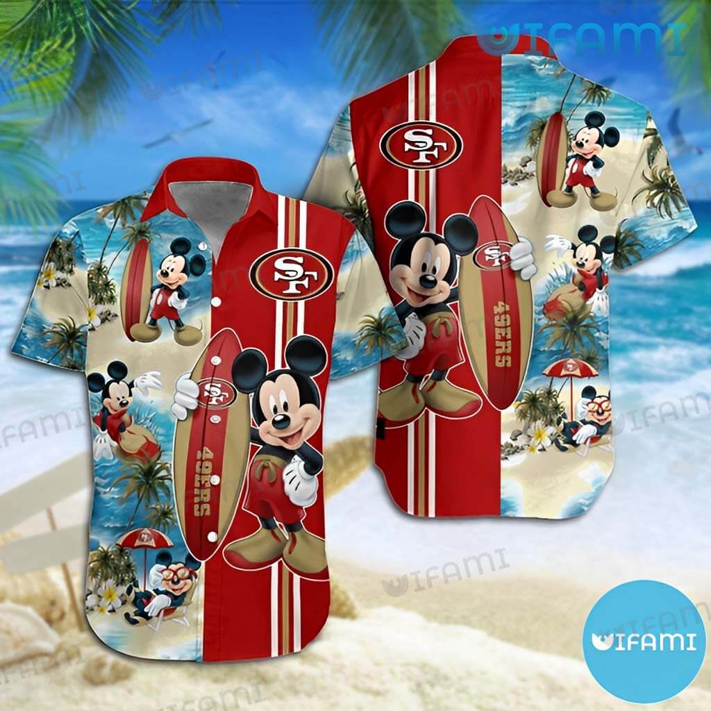 Mickey Mouse 49ers Hawaiian Shirt San Francisco 49ers Gift