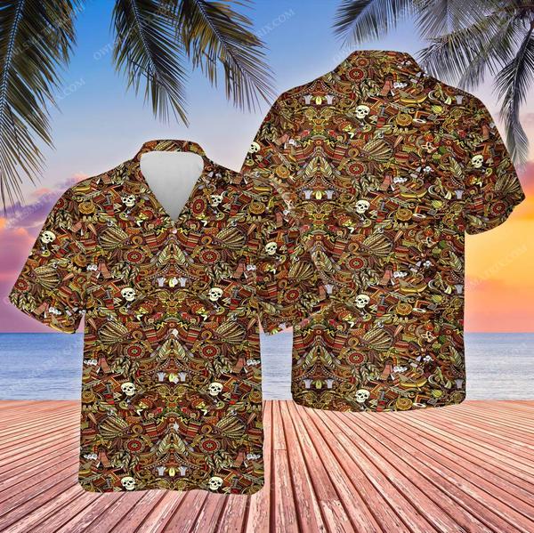 Native Skull Pattern Limited Edition – Hawaiian Shirt