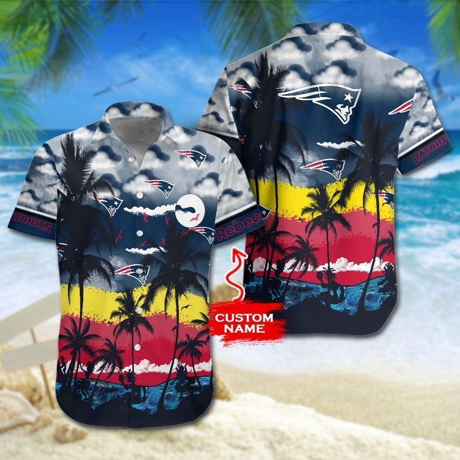 New England Patriots Nfl Hawaiian Shirt For Fans 02-1