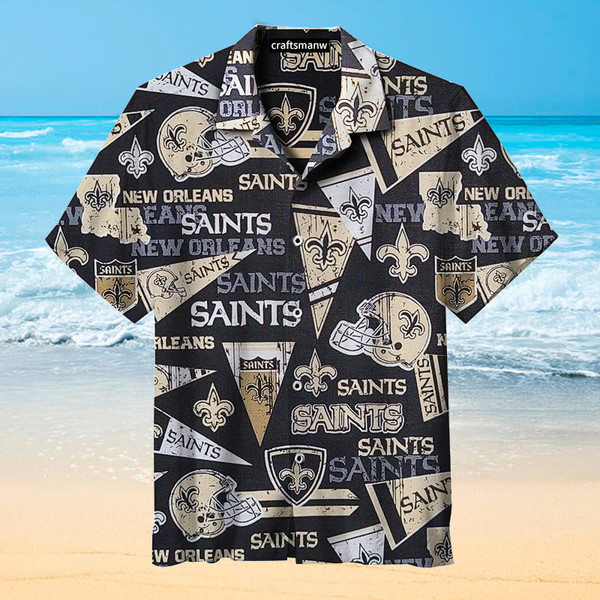 New Orleans Saints Hawaiian Shirt 3d All Over Print Men Women Unisex Best Gift Ideas-1