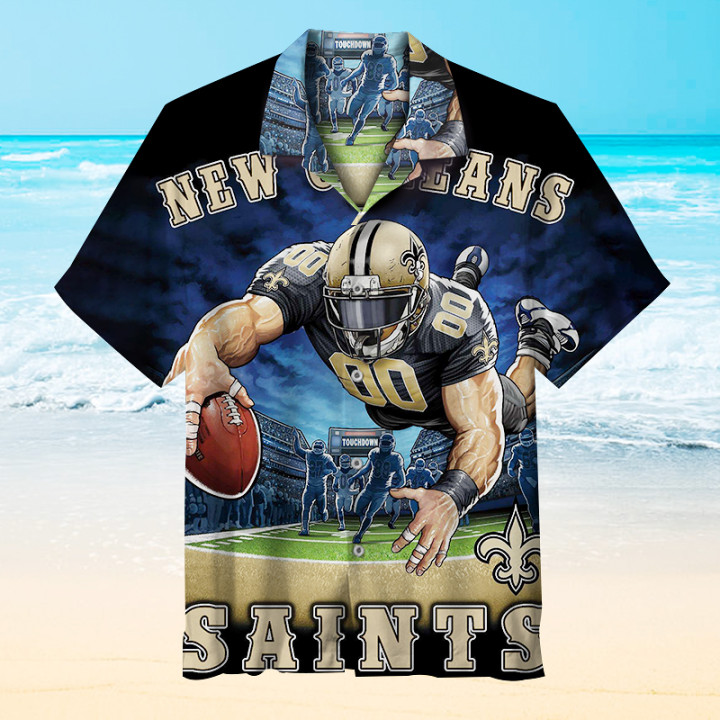 New Orleans Saints Hawaiian Shirt For Fans 01-1