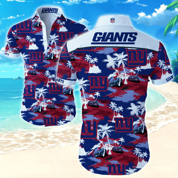 New York Giants Hawaiian Aloha Shirt For Fans-1