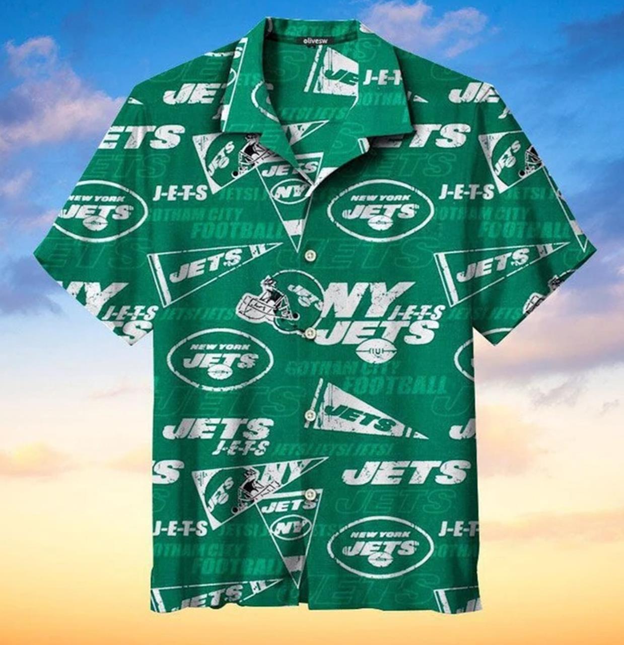 New York Jets Nfl Hawaiian Shirt For Fans 01-2