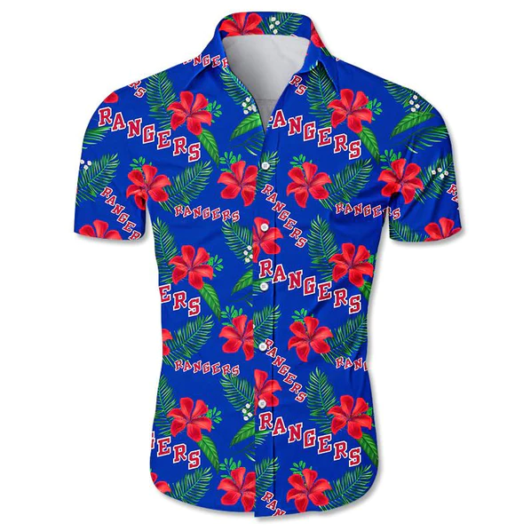 New York Rangers Hawaiian Shirt