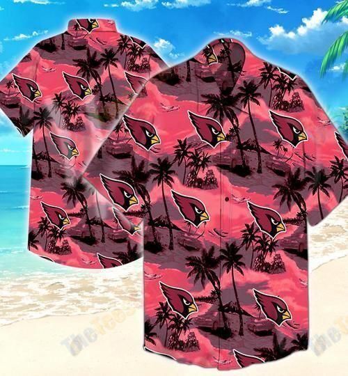 Nfl Arizona Cardinals Hawaiian Full Shirt 02 Coconut Tree-1
