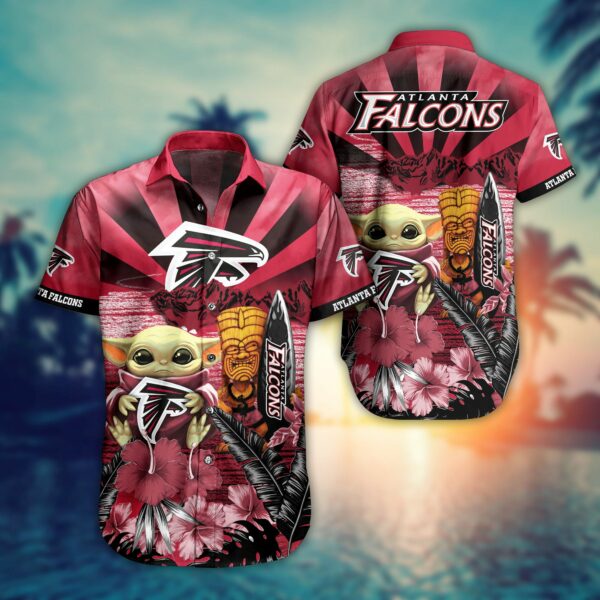 Nfl Atlanta Falcons Hawaiian Shirt Baby Yoda Style Summer-1