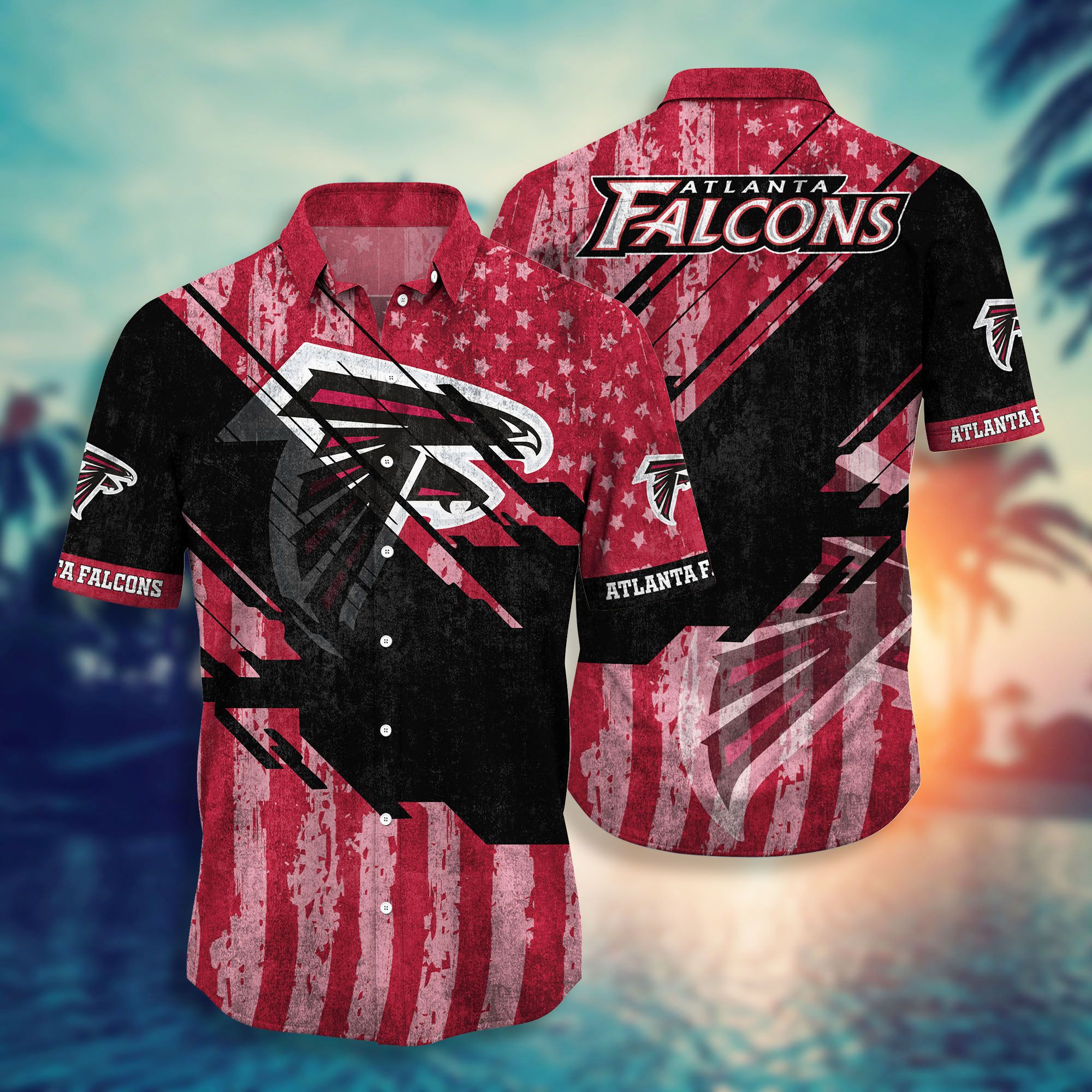 Nfl Atlanta Falcons Hawaiian Shirt Short Hot Trending 2-1