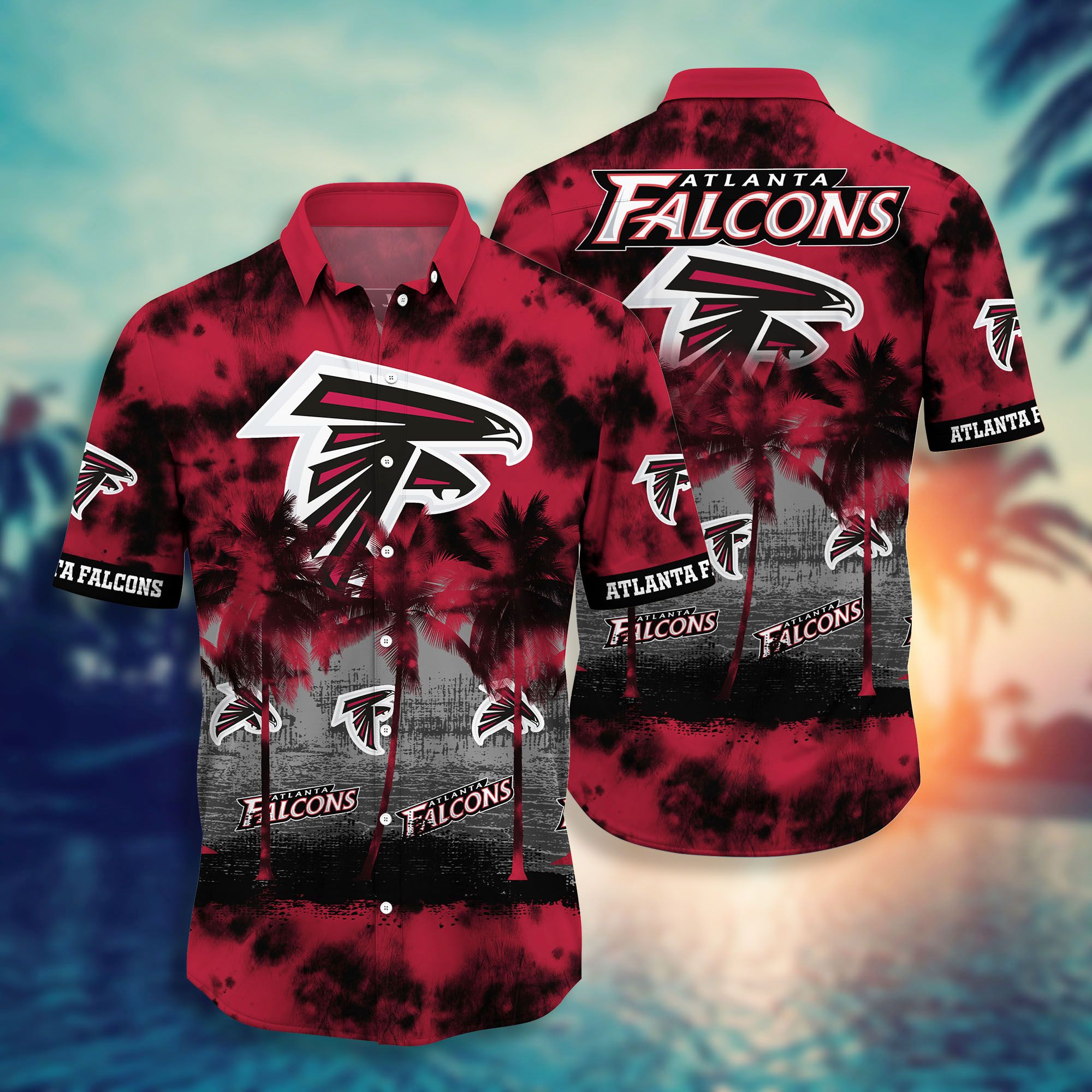 Nfl Atlanta Falcons Hawaiian Shirt Short Style Hot Trending 1-1