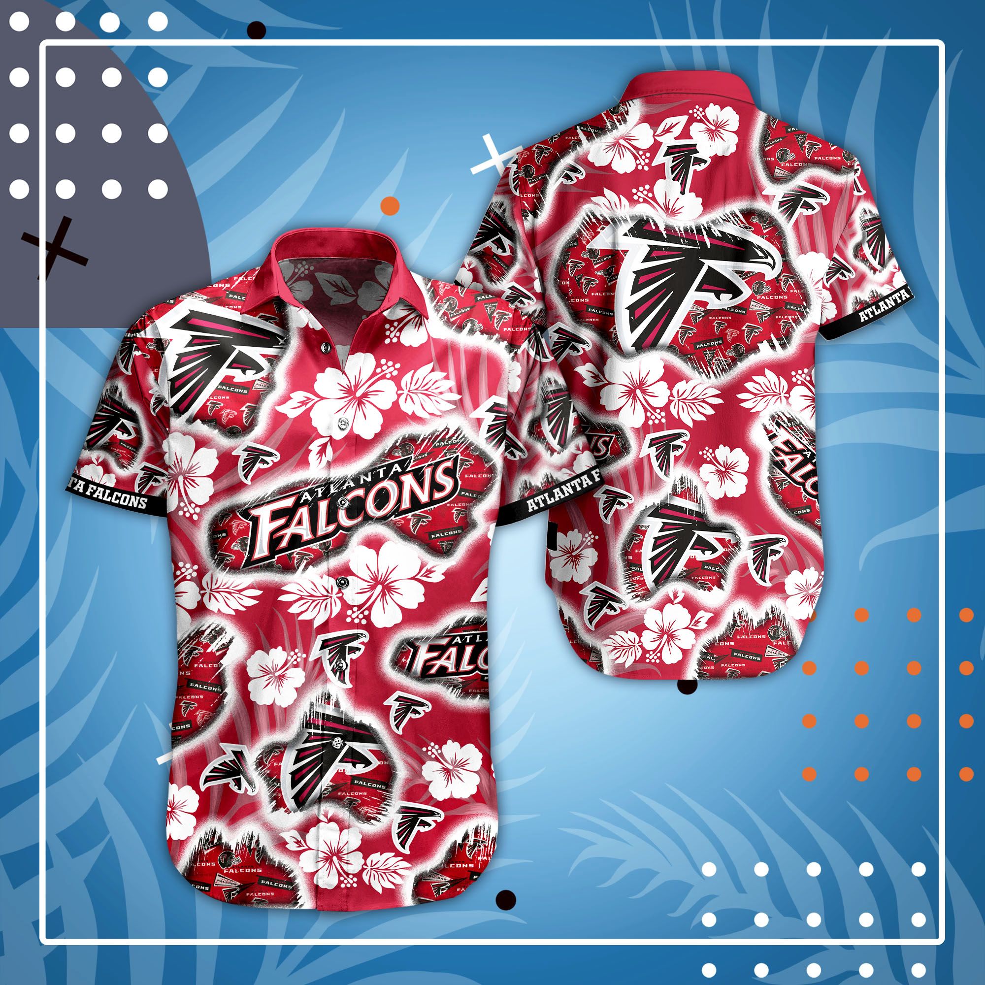 Nfl Atlanta Falcons Hawaiian Shirt Short Summer 1-1